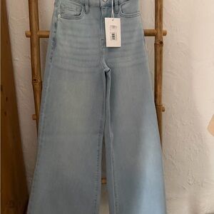 Frame Denim Light Blue Le palazzo Crop Jeans